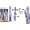 Sensual Jewel Rabbit Vibrator + clit stimulator + lipstick vibrator